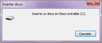 inserte un disco